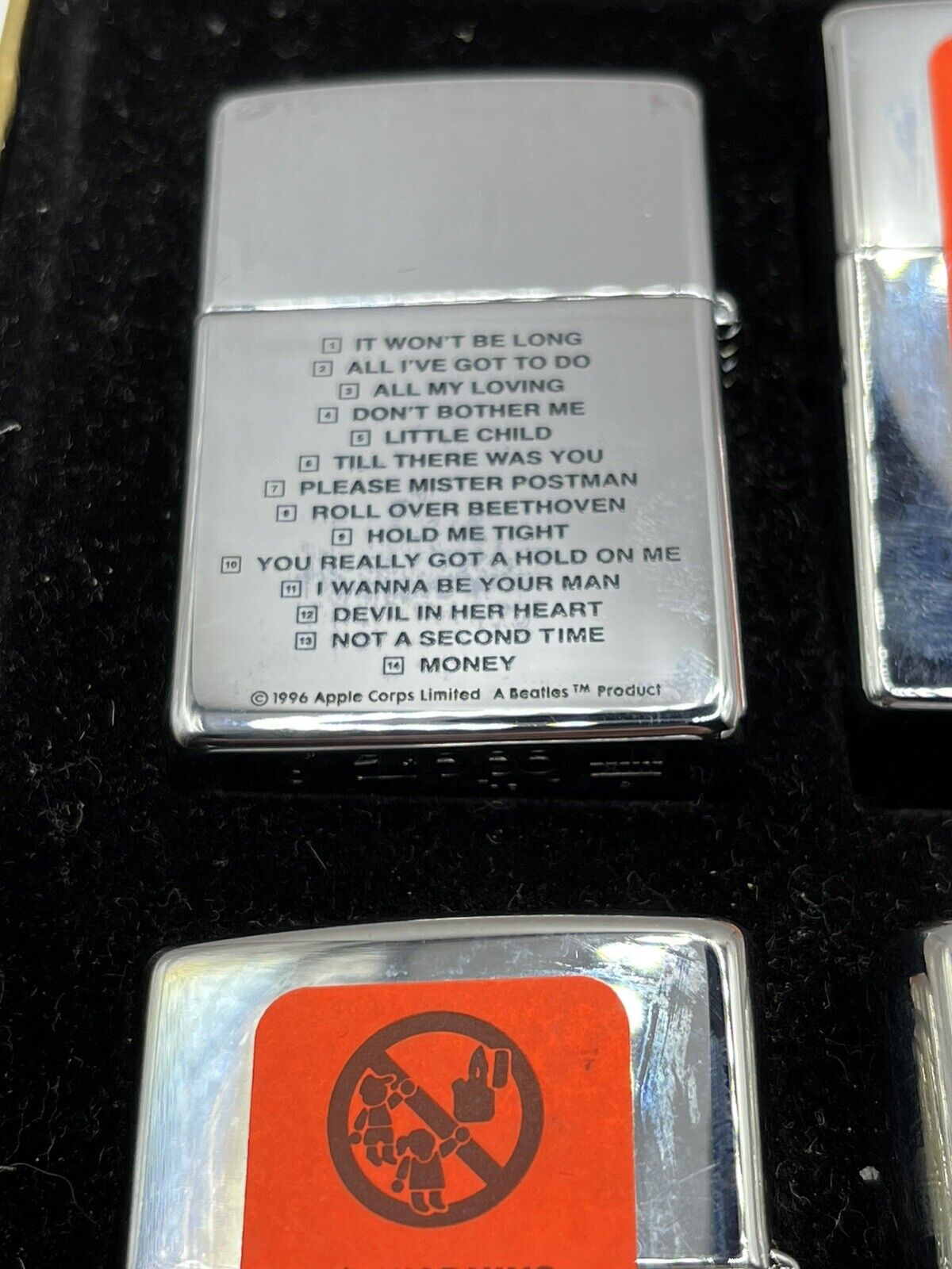 ZIPPO 1997 THE BEATLES ALBUM SERIES SET OF 6 LIGHTERS 5 SEALED IN BOX Rare!