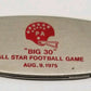 1975 Big 30 All Star game Zippo key chain and knife Bradford Pa